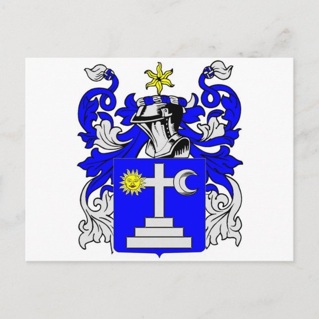 Cartão Postal Martin (Irlandês) Casaco de Armas (Frente)