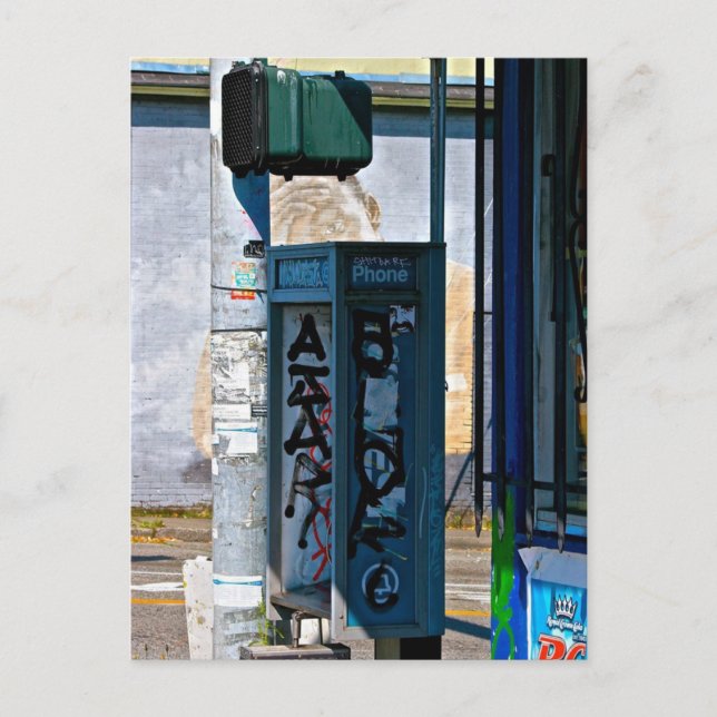 Cartão Postal Martin Luther King Jr. pagando o telefone (Frente)