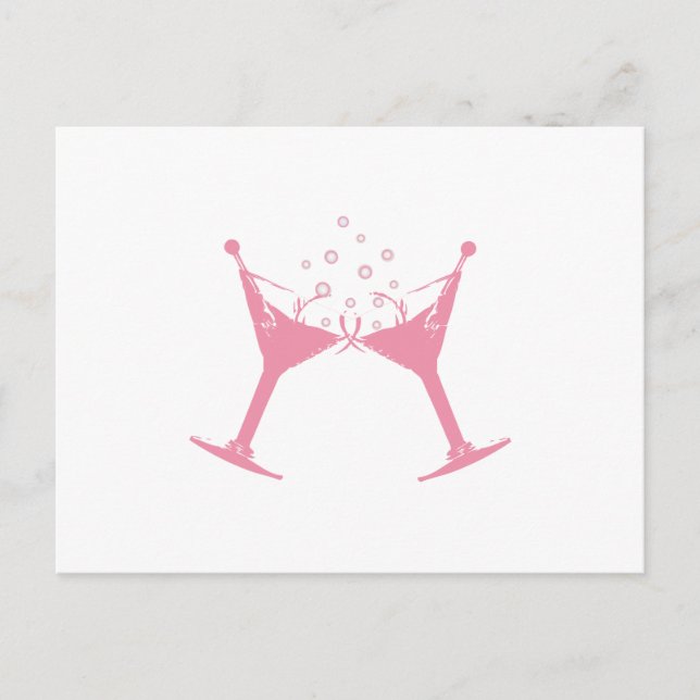 Cartão Postal Martini Glass (Frente)