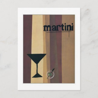 Cartão Postal Martini (listras castanhas)
