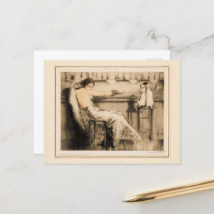 Cartão Postal Martini por Louis Icart