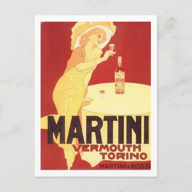 Cartão Postal Martini Vermouth Torino (Frente)