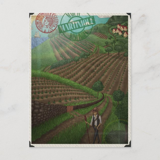 Cartão Postal Martinica por Ordovich (Frente)