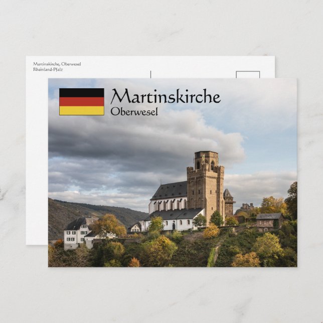 Cartão Postal Martinskirche Oberwesel (Frente/Verso)