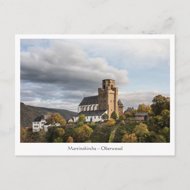Cartão Postal Martinskirche Oberwesel (Frente)