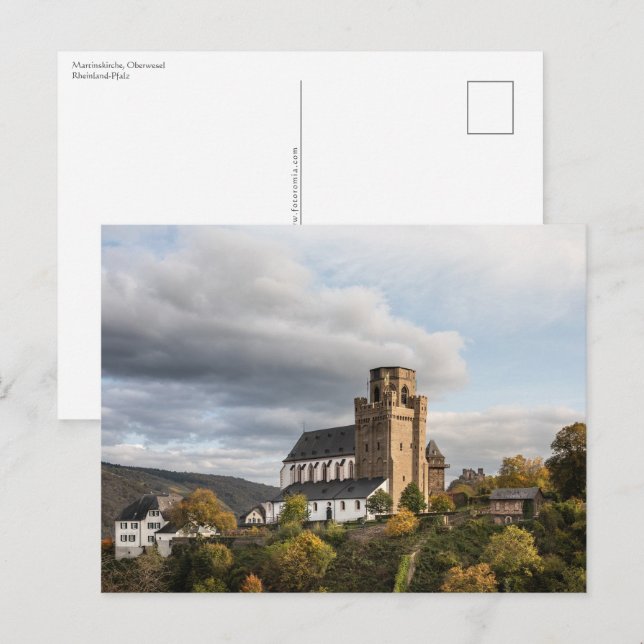 Cartão Postal Martinskirche Oberwesel (Frente/Verso)