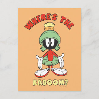 Cartão Postal MARVIN O MARCIANO™ Cadê o Kaboom?