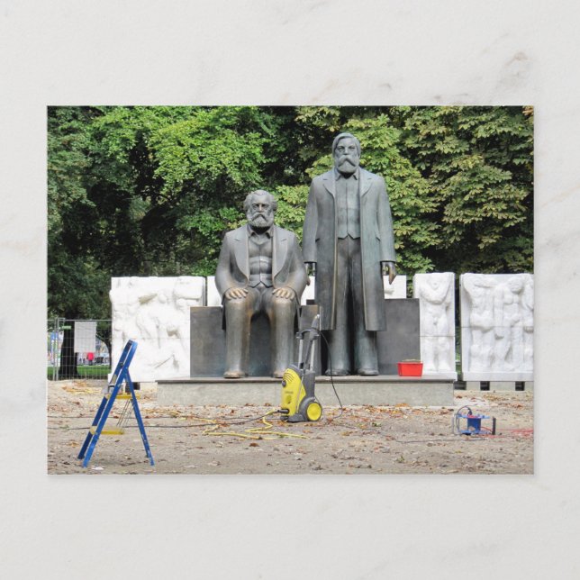 Cartão Postal Marx-Engels Denkmal Berlin (Frente)