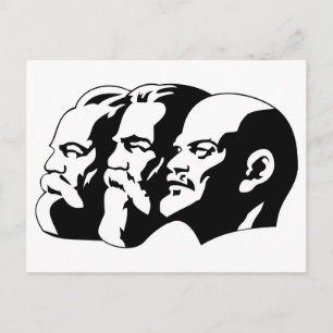 Cartão Postal Marx, Engels et Lénin