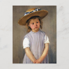 Cartão Postal Mary Cassatt "Criança com Chapéu de Palha"