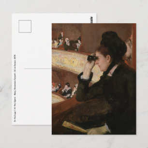 Cartão Postal Mary Cassatt - No camarote