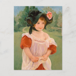 Cartão Postal Mary Cassatt "Primavera: Margot em um jardim"