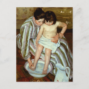 Cartão Postal Mary Cassatt's The Child's Bath (cerca de 1892)