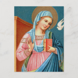 Cartão Postal Mary, da Anunciação de F. Lippi (Detalhe; M 038)