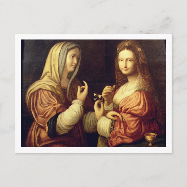 Cartão Postal Mary e Martha (petróleo no painel) (Frente)