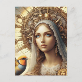 Cartão Postal Mary e o Pássaro