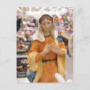 Cartão Postal Mary Figurine