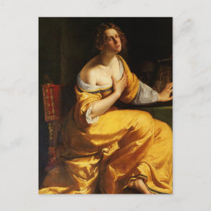 Cartão Postal Mary Magdalene por Artemisia Gentileschi Cartão-po