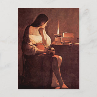 Cartão Postal Mary Magdalene por Georges de La Tour