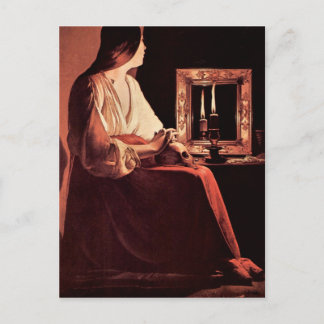 Cartão Postal Mary Magdalene por Georges de La Tour