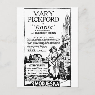 Cartão Postal Mary Pickford Rosita 1924