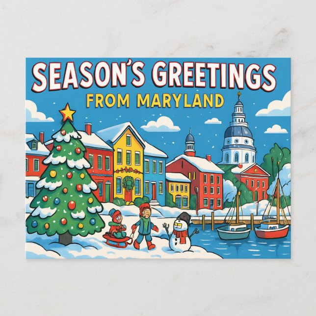 Cartão postal MARYLAND (Frente)
