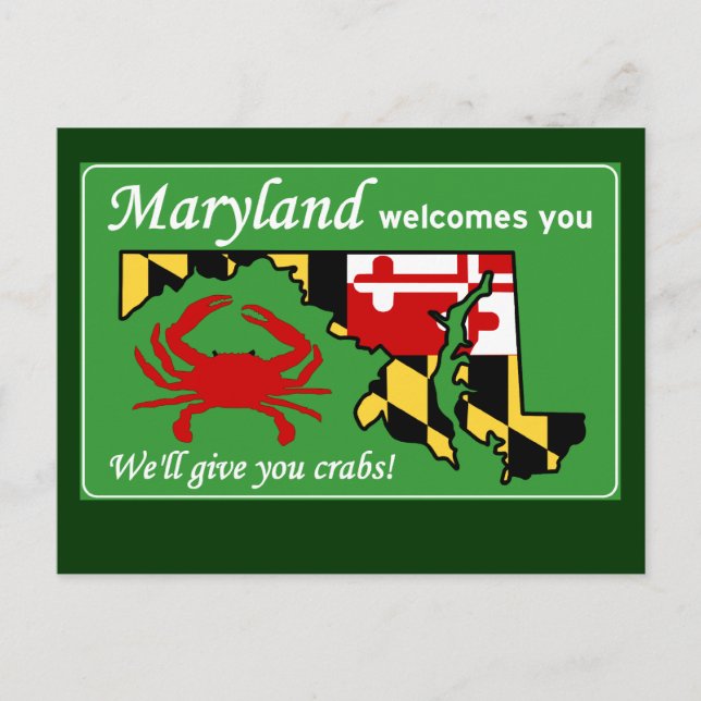 Cartão Postal Maryland (Frente)
