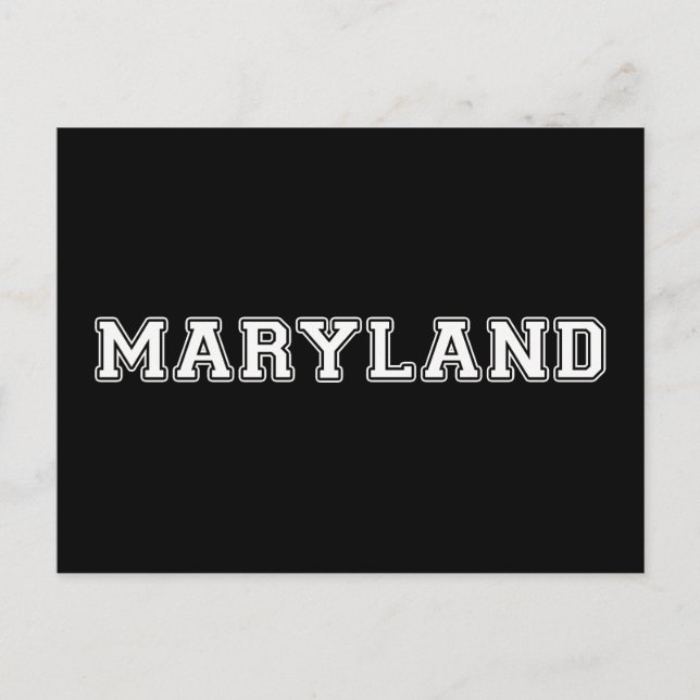 Cartão Postal Maryland (Frente)