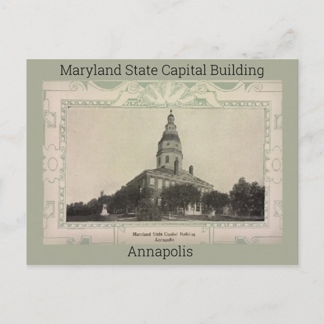 Cartão Postal Maryland Capital Edifício 1908 (Frente)