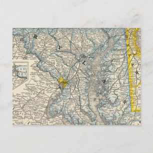 Cartão Postal Maryland, DC e Delaware