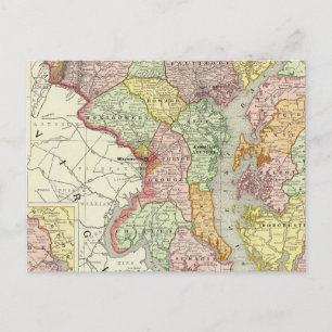 Cartão Postal Maryland e Delaware