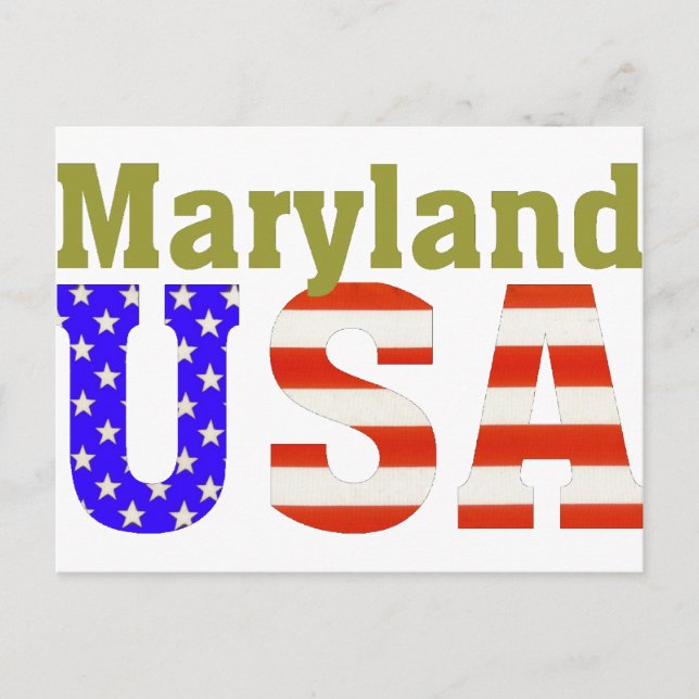 Cartão Postal Maryland EUA! (Frente)