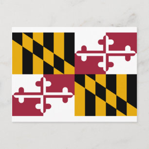 Cartão Postal Maryland Flag