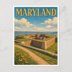 Cartão Postal Maryland Fort McHenry GeoSaga