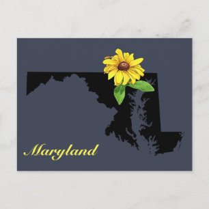 Cartão Postal Maryland Silhouette