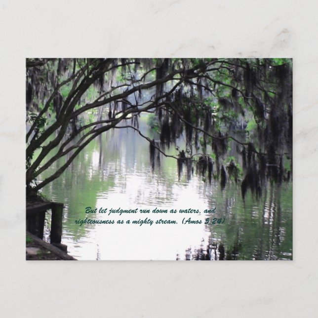 Cartão Postal Mas que o julgamento caia como água, e justo (Frente)