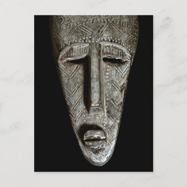 Cartão Postal Máscara africana (Frente)