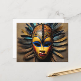 Cartão Postal Máscara Africana