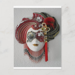 Cartão Postal Máscara de Cerâmica Vêneta