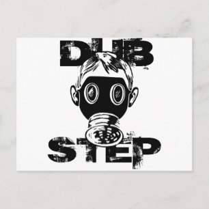 Cartão Postal Máscara de gás Dubstep