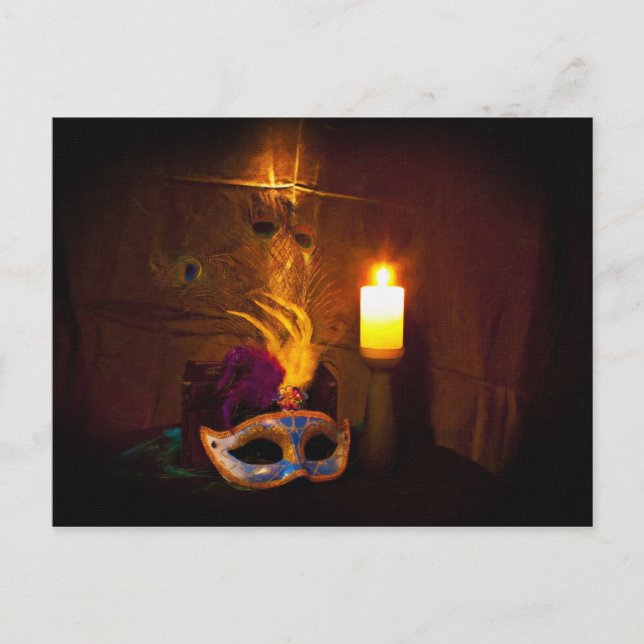 Cartão Postal Máscara mascarada (Frente)