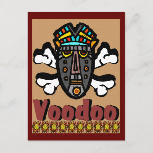 Cartão Postal Máscara Ortográfica Voodoo