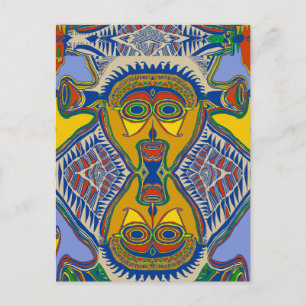 Cartão Postal Máscara Tribal Shaman