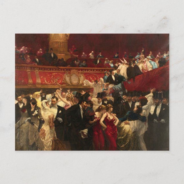 Cartão Postal Mascarada Ball - Hermans (Frente)