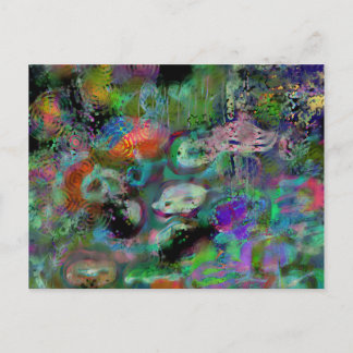 Cartão Postal mascarada de sereia