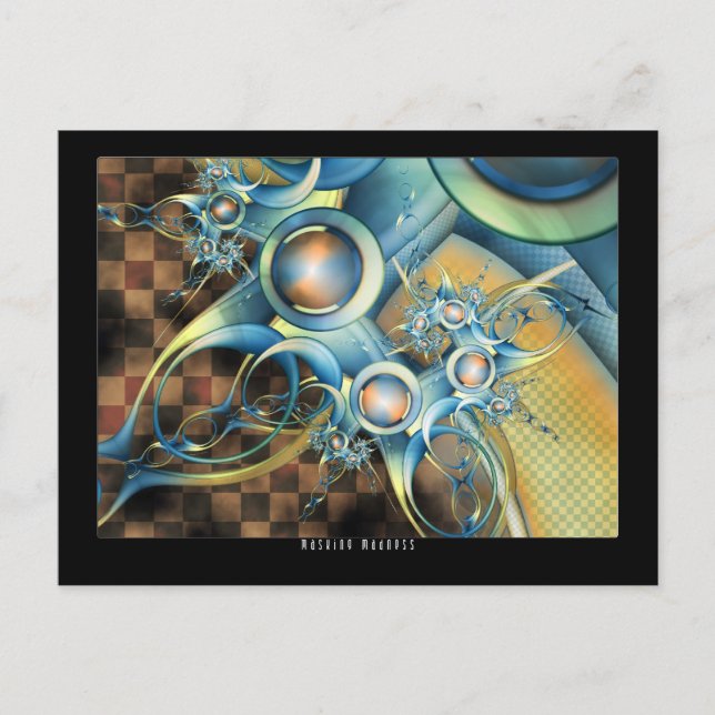 Cartão Postal Mascarando a Loucura (Frente)