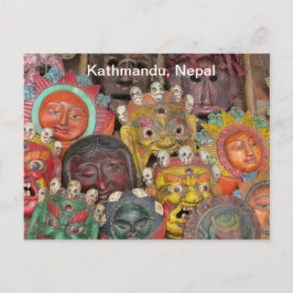 Cartão Postal Máscaras em Boudhanath