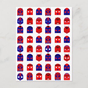 Cartão Postal máscaras lucha libre