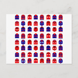 Cartão Postal máscaras lucha libre