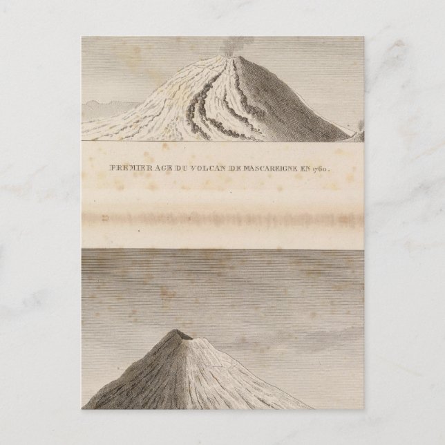 Cartão Postal Mascareigne, Vesuve (Frente)